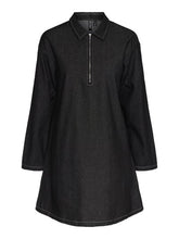 Load image into Gallery viewer, PCSHIRLEY LONG SLEEVE SHORT DENIM DRESS
