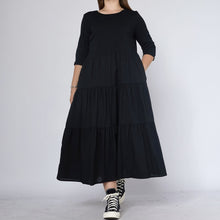 Load image into Gallery viewer, 220378 COTTON DRESS WITH WAVES
