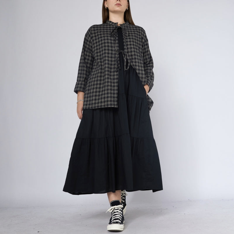 220378 COTTON DRESS WITH WAVES