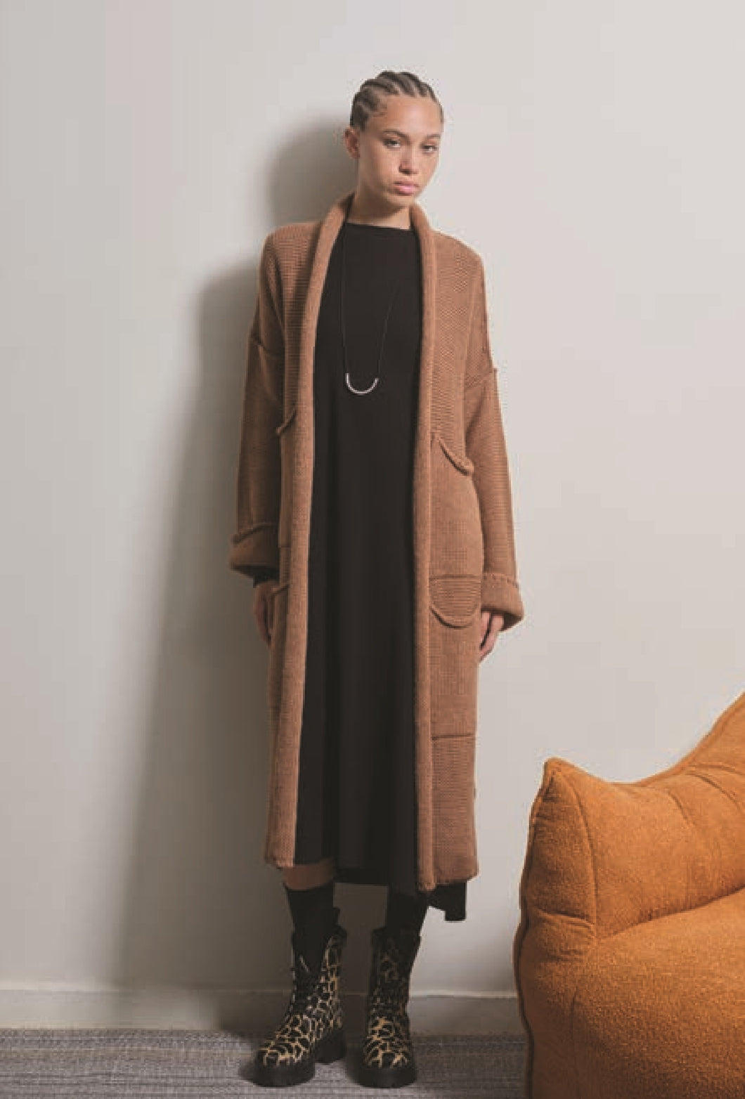 ORLA LONG SLEEVE DRESS WITH NECKLASE