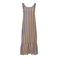 Load image into Gallery viewer, ONLALMADR LONG DRESS WITH FRILL TO THE END &amp; SLEEVELESS &amp;STRIPES
