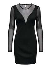 Load image into Gallery viewer, ONLBECKIDRES BLACK BODYCONDRED DRESS
