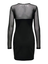 Load image into Gallery viewer, ONLBECKIDRES BLACK BODYCONDRED DRESS
