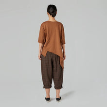 Load image into Gallery viewer, 223727 3/4 SLEEVE  BLOUSE ASYMMETRICAL
